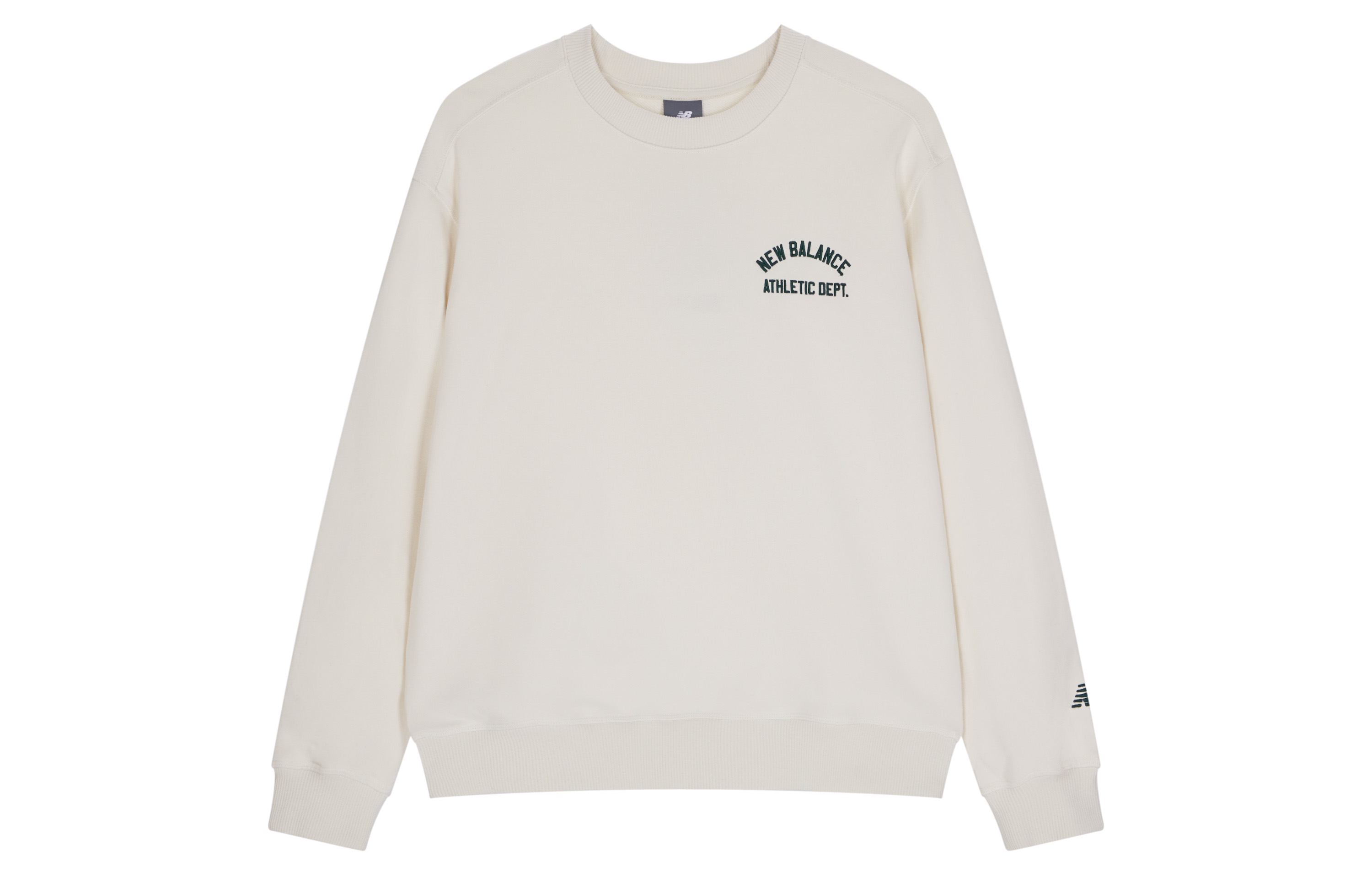 New Balance Retro Logo Crewneck Sweatshirt White Unisex Casual Loose Fit AMT41312-CIC