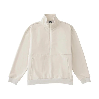 New Balance Retro Logo Half-Zip Sweatshirt Khaki AMT35093-SST