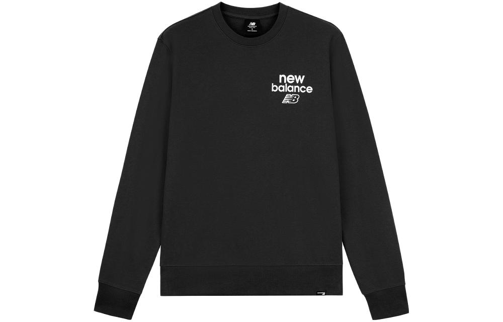 New Balance Retro Logo Print Pullover Sweatshirt Black () MT33535-BK