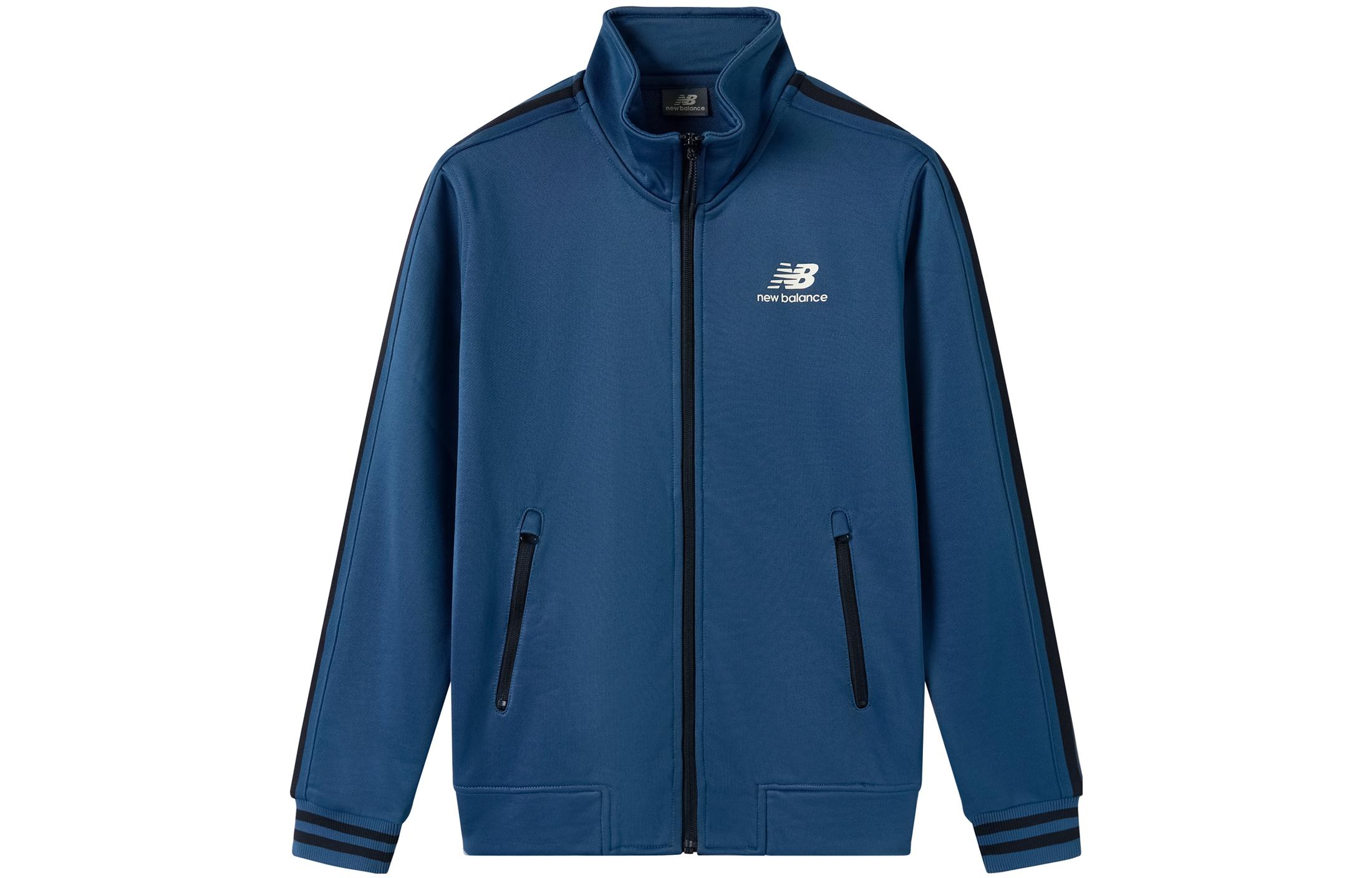 New Balance Retro Logo Print Track Jacket - Navy Blue MD649023-NV