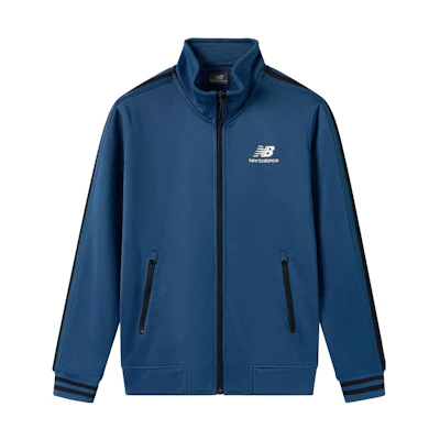 New Balance Retro Logo Print Track Jacket - Navy Blue MD649023-NV