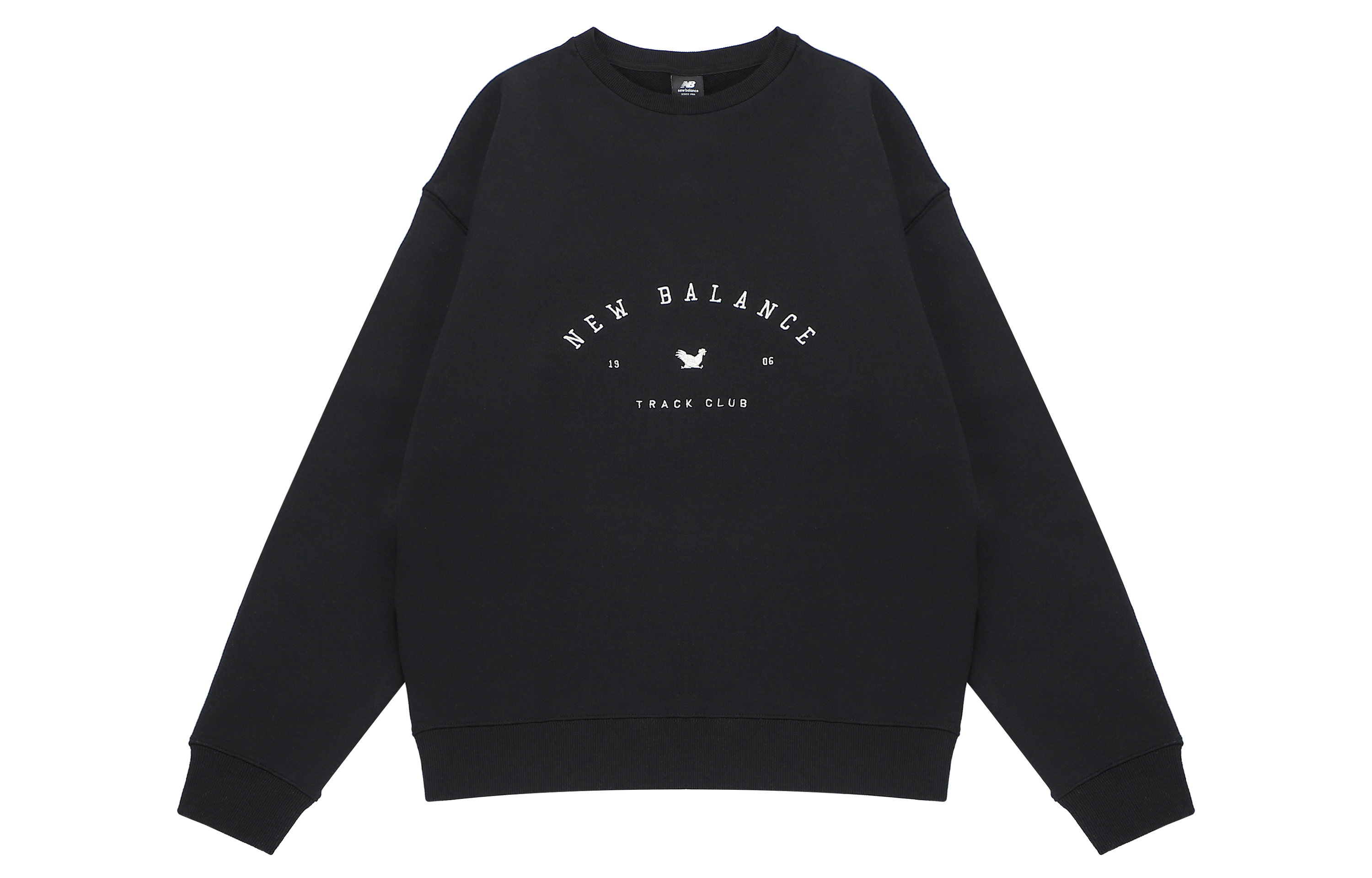 New Balance Retro Pullover Sweatshirt Black Casual Sportswear MT23562-BK