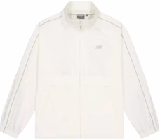 New Balance Retro Stripe Zip Jacket with Letter Print - White NAE11191-IV New Balance Retro Stripe Zip Jacket with Letter Print - White NAE11191-IV