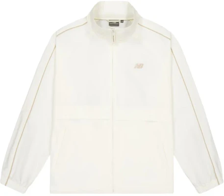 New Balance Retro Stripe Zip Jacket with Letter Print - White NAE11191-IV Buy New Balance Retro Stripe Zip Jacket with Letter Print - White NAE11191-IV