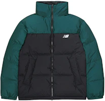 New Balance Reversible Color Block Puffer Jacket Unisex Black/Green NP943043-GRN New Balance Reversible Color Block Puffer Jacket Unisex Black/Green NP943043-GRN