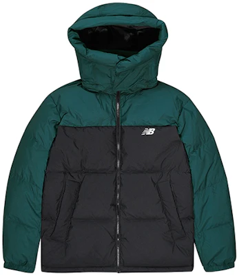 New Balance 可雙面穿撞色拼接羽絨外套 男女款 黑/綠 NP943043-GRN Details for New Balance 可雙面穿撞色拼接羽絨外套 男女款 黑/綠 NP943043-GRN