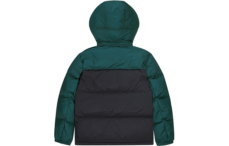 Sizing New Balance 可雙面穿撞色拼接羽絨外套 男女款 黑/綠 NP943043-GRN