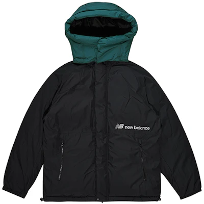 New Balance 可雙面穿撞色拼接羽絨外套 男女款 黑/綠 NP943043-GRN Cheap New Balance 可雙面穿撞色拼接羽絨外套 男女款 黑/綠 NP943043-GRN