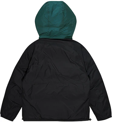 New Balance 可雙面穿撞色拼接羽絨外套 男女款 黑/綠 NP943043-GRN 1