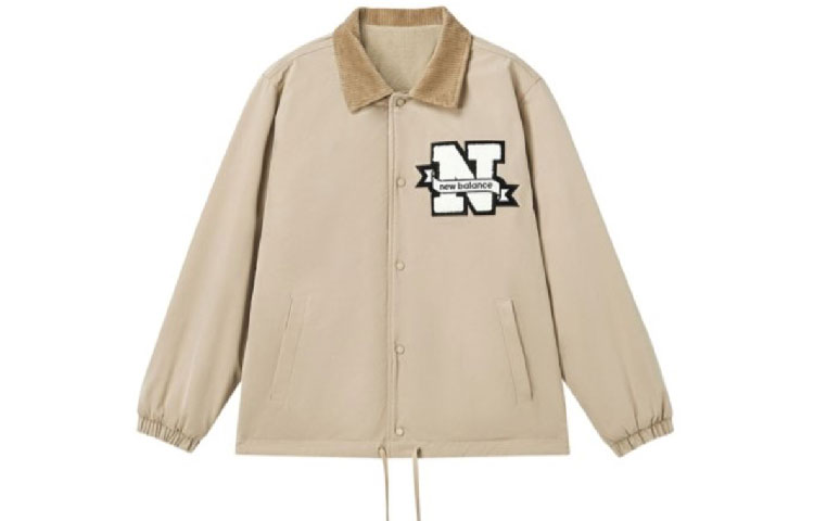 New Balance Reversible Embroidered Logo Casual Jacket Khaki AMJ31306-BNN