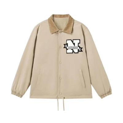 New Balance Reversible Embroidered Logo Casual Jacket Khaki AMJ31306-BNN