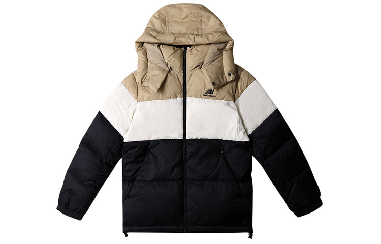 Order New Balance可翻转连帽白色羽绒服 情侣款 NPA43013-BK