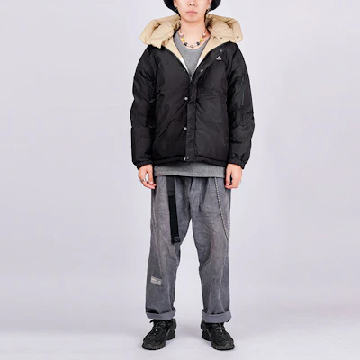 New Balance可翻转连帽白色羽绒服 情侣款 NPA43013-BK Details for New Balance可翻转连帽白色羽绒服 情侣款 NPA43013-BK