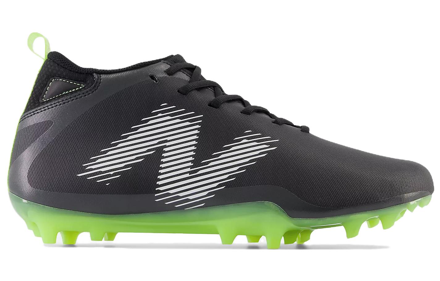 Order 新百伦 Rush v4 中筒 人造草坪 圓頭舒适 防滑耐磨 足球鞋 男女同款 黑色