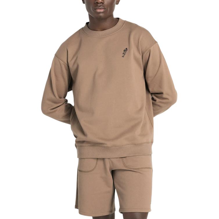New Balance Shohei Otani Oversized Sweatshirt Mushroom Color Casual Comfy MT43735-MS