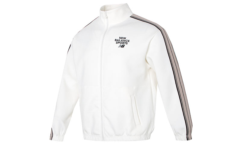 New Balance Side Stripe Colorblock Zip Jacket Unisex White 6DD12043-IV