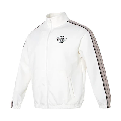 New Balance Side Stripe Colorblock Zip Jacket Unisex White 6DD12043-IV