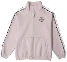 New Balance Side Striped Zip-Up Track Jacket Pink Unisex Long Sleeve 6DD12043-LBE New Balance Side Striped Zip-Up Track Jacket Pink Unisex Long Sleeve 6DD12043-LBE