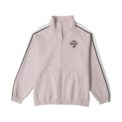 New Balance Side Striped Zip-Up Track Jacket Pink Unisex Long Sleeve 6DD12043-LBE