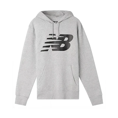 New Balance Silver-White Long-Sleeve Casual Hoodie MT83982-AG