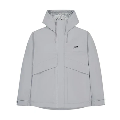 New Balance Silver Grey Zip-Up Hoodie Jacket AMJ43377-TAG