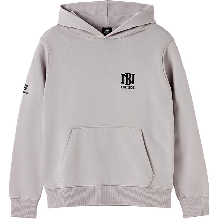 New Balance Silver Hoodie - Casual, Stylish, Comfortable, Minimalist AMT23336-SOA