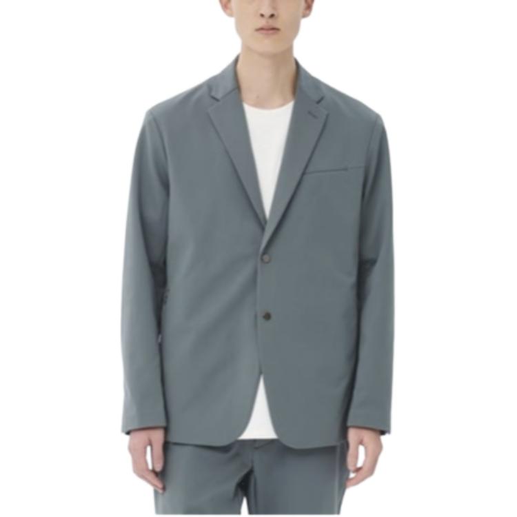 New Balance Single-Breasted Polo Jacket Light Gray Long Sleeve AMJ35000-TTM
