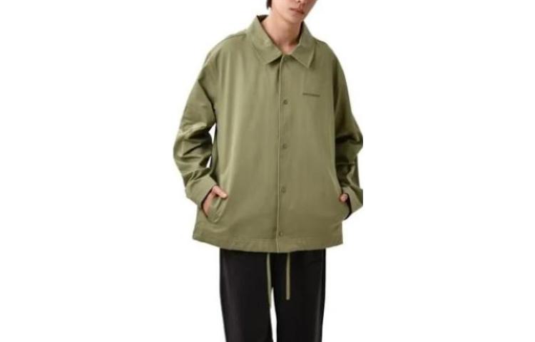 New Balance Solid Coach Jacket Military Green AMJ23552-OLF