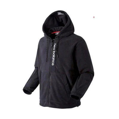 New Balance Solid Color Full-Zip Hoodie Jacket Men’s Black NBMDA13023-19