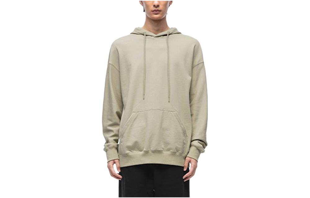 New Balance Solid Color Hoodie Unisex Khaki Casual Long Sleeve Pullover 5CD39073-BEL