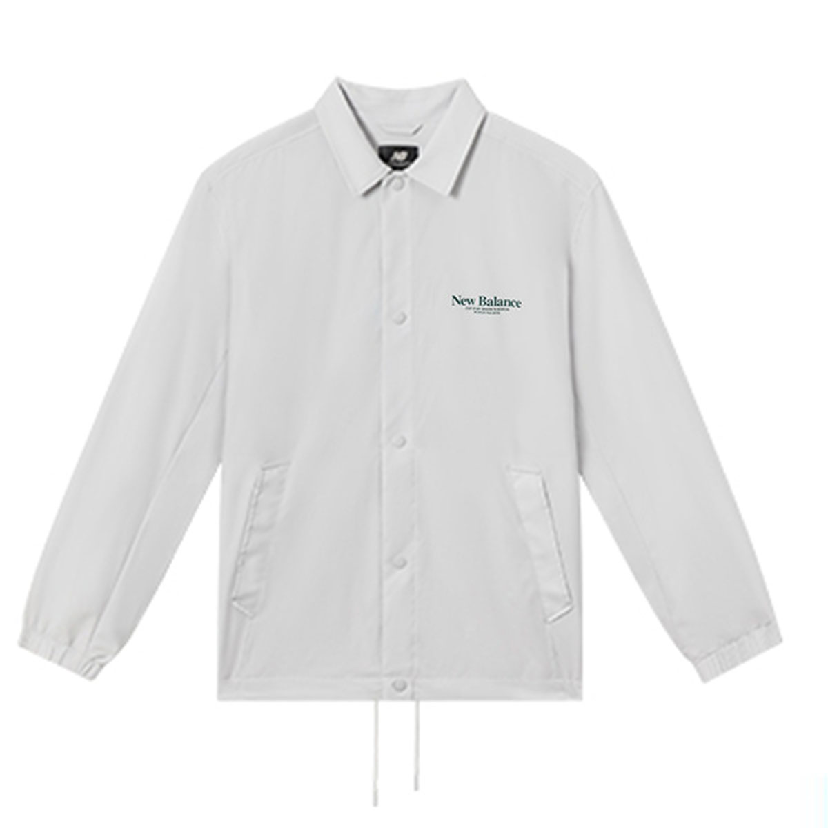 New Balance Solid Color Long Sleeve Polo Shirt Jacket 5AD24183-LGR