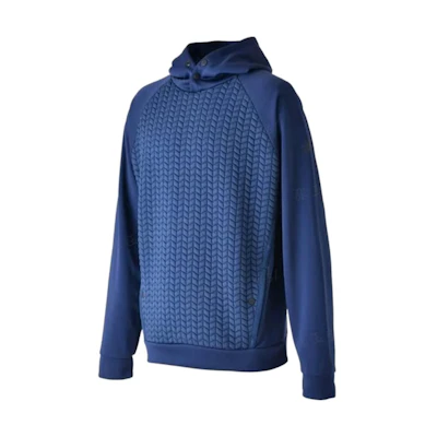 New Balance Solid Color Loose Fit Hoodie Blue MT23155-NGO