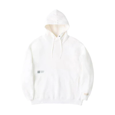 New Balance Solid Color Loose Fit Pullover Hoodie White AMT25022-SST