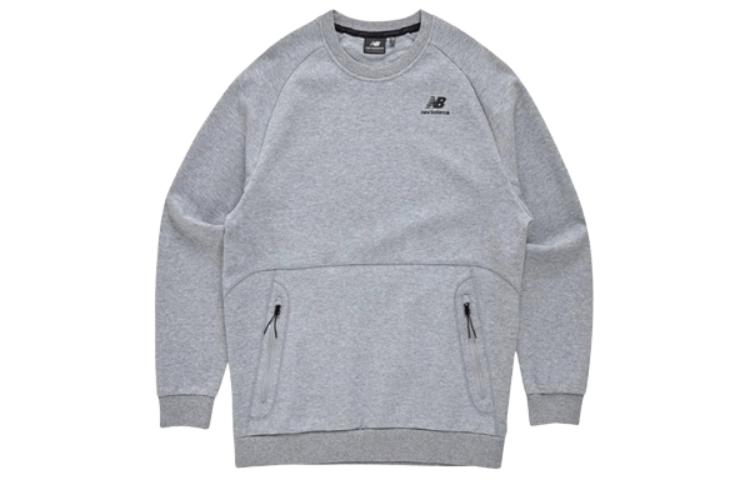 New Balance Solid Color Pocket Pullover Sweatshirt Grey NBNCC210-43