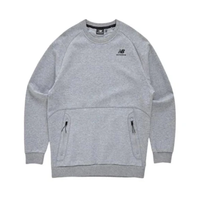 New Balance Solid Color Pocket Pullover Sweatshirt Grey NBNCC210-43