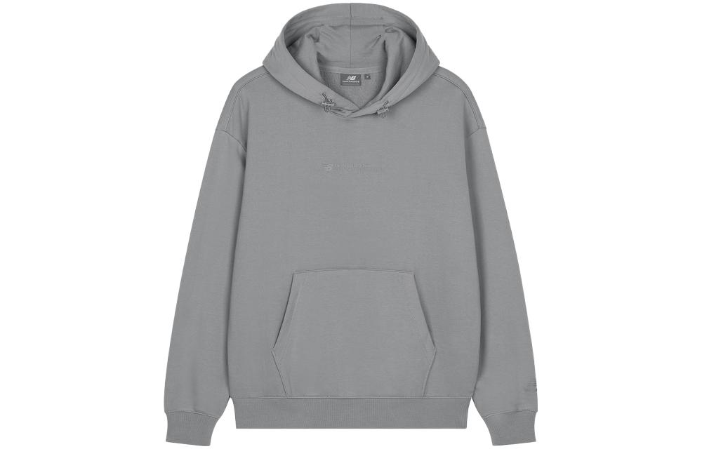 New Balance Solid Color Pullover Hoodie Grey 5CD37221-DKG