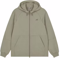 New Balance Solid Color Zip-Up Hooded Jacket Green 6DD38651-DB New Balance Solid Color Zip-Up Hooded Jacket Green 6DD38651-DB