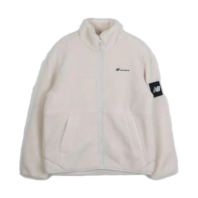 New Balance Solid Color Zip-Up Jacket White NBMDCB1053-64