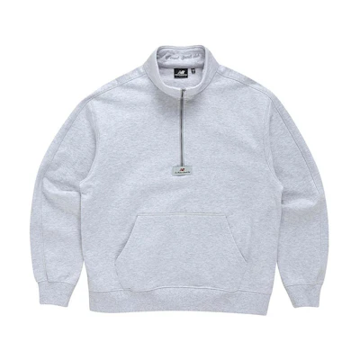 New Balance Solid Color Zip-Up Sweatshirt White NBNCC12023-16