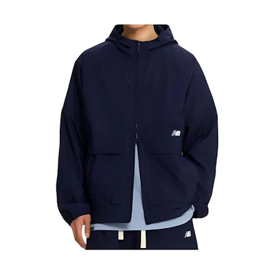 New Balance Solid Color Zip Jacket Blue NBNAE21413-59