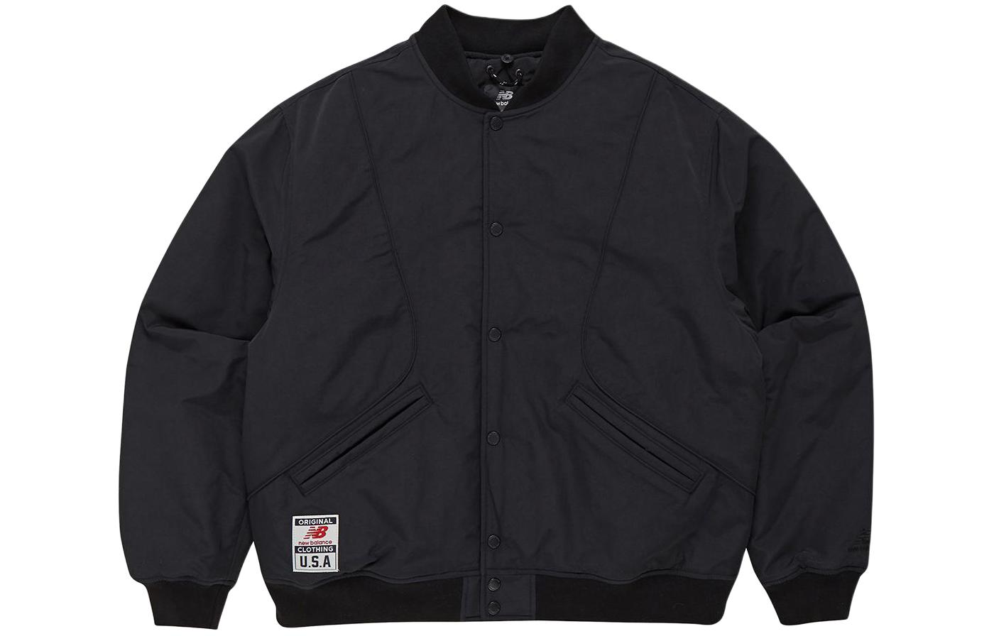 New Balance Solid Full-Zip Hoodie Jacket Black NBNQD13013-19