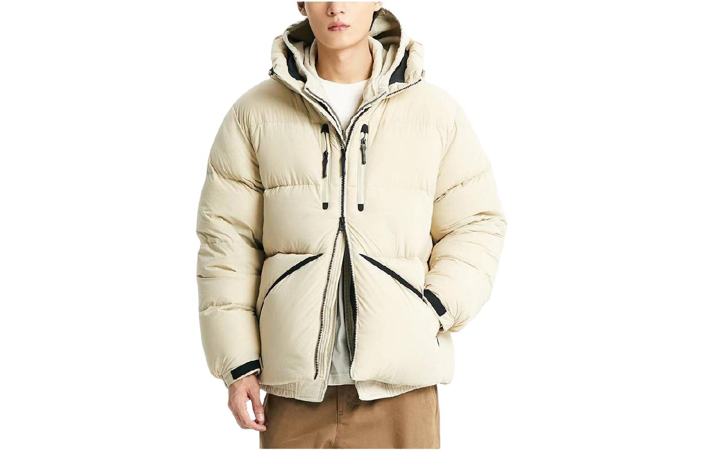 New Balance Solid Ivory White Full-Zip Hoodie Jacket NBNPD41123-39