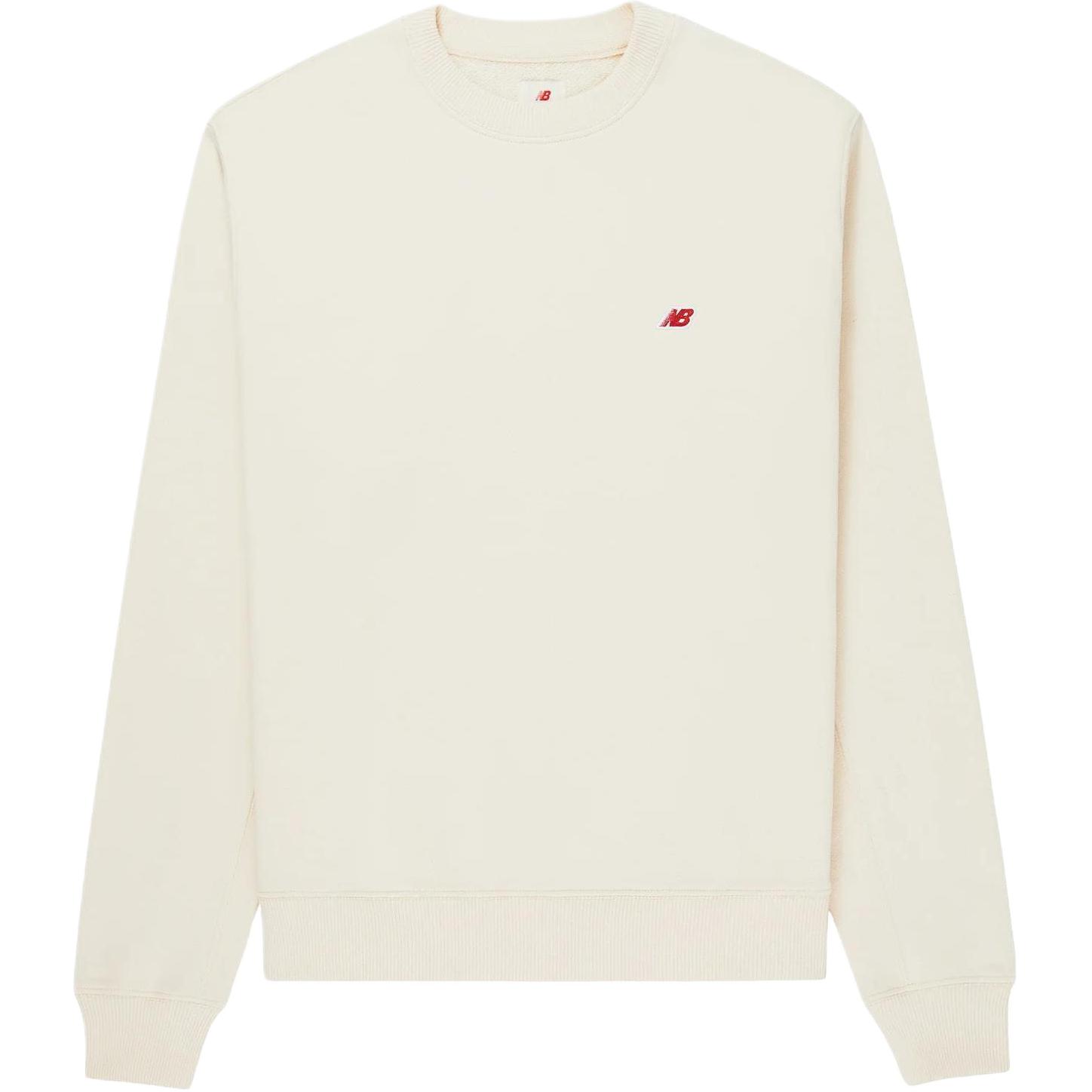 New Balance Solid Logo Crewneck Knit Sweatshirt Khaki MT21541-MCU