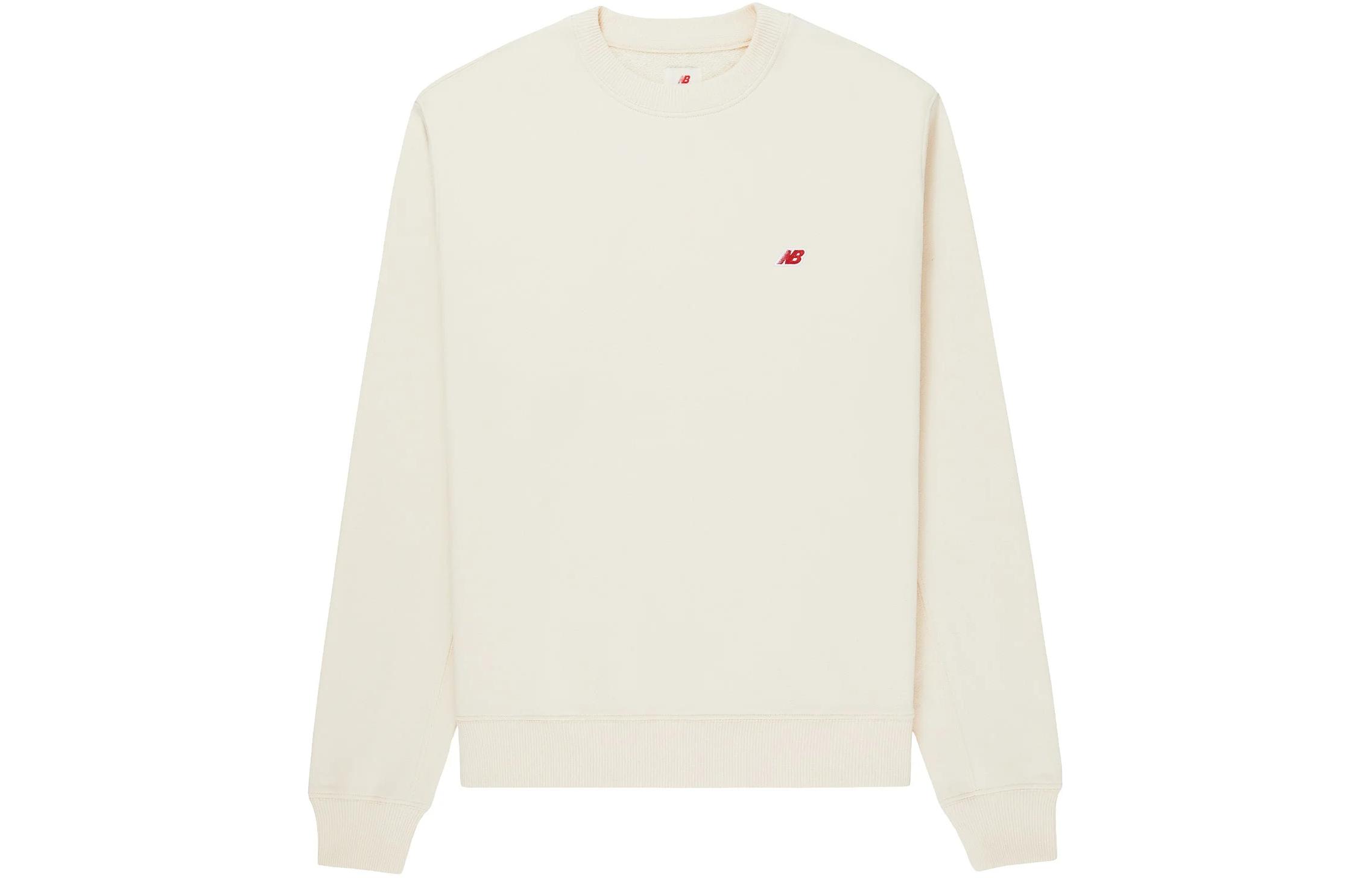 Order 新百伦纯色标志圆领针织运动衫 卡其色 MT21541-MCU