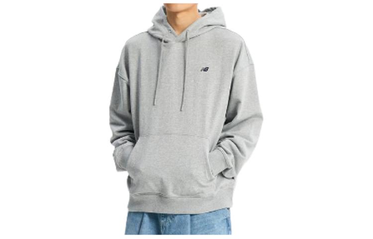 New Balance Solid Logo Hoodie Gray NBN0E11323-AC
