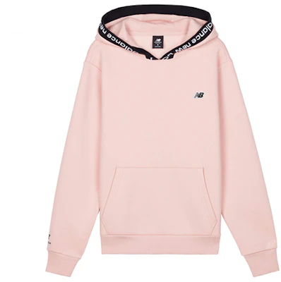 New Balance Solid Logo Hoodie Unisex Pink AMT03340-PSN Buy New Balance Solid Logo Hoodie Unisex Pink AMT03340-PSN