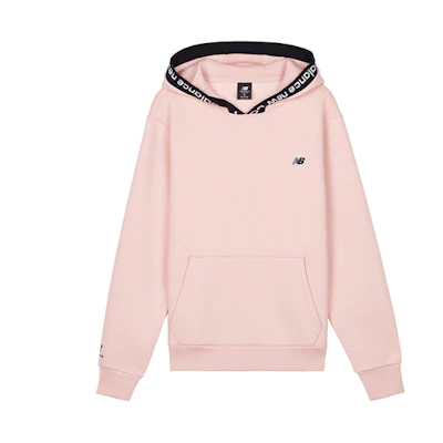 New Balance Solid Logo Hoodie Unisex Pink AMT03340-PSN