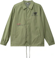 New Balance Solid Print Logo Zip-Up Track Jacket Unisex Green NAA24013-KH New Balance Solid Print Logo Zip-Up Track Jacket Unisex Green NAA24013-KH