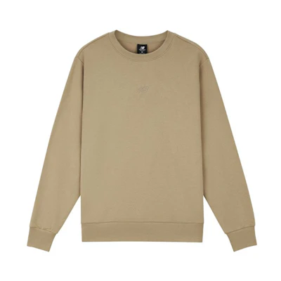 New Balance Solid Pullover Sweatshirt Khaki Color AMT33334-INC