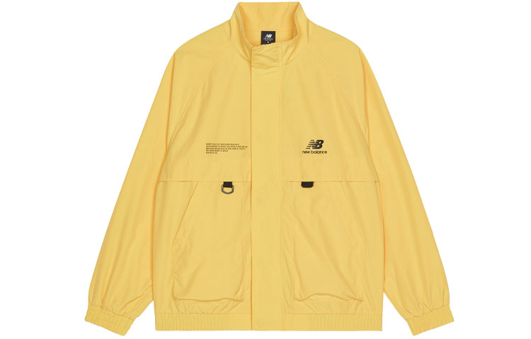 New Balance Solid Yellow Jacket with Letter Print Design AMJ13362-LHZ